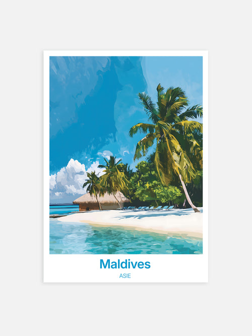 Affiche Maldives